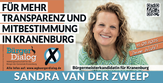 Bürgermeisterkandidatin Sandra van der Zweep